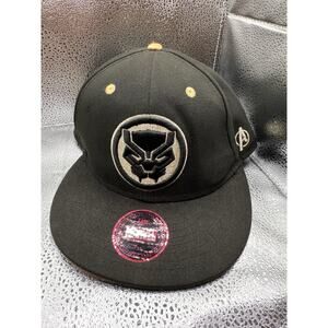 Marvel Avengers Black Panther Lids Exclusive Hat Black Gold Cap Fitted sz 7 3/8